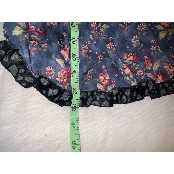 Y2K Custo Barcelona Pleated Floral Grunge Skirt Size 36 - Picture 5 of 5